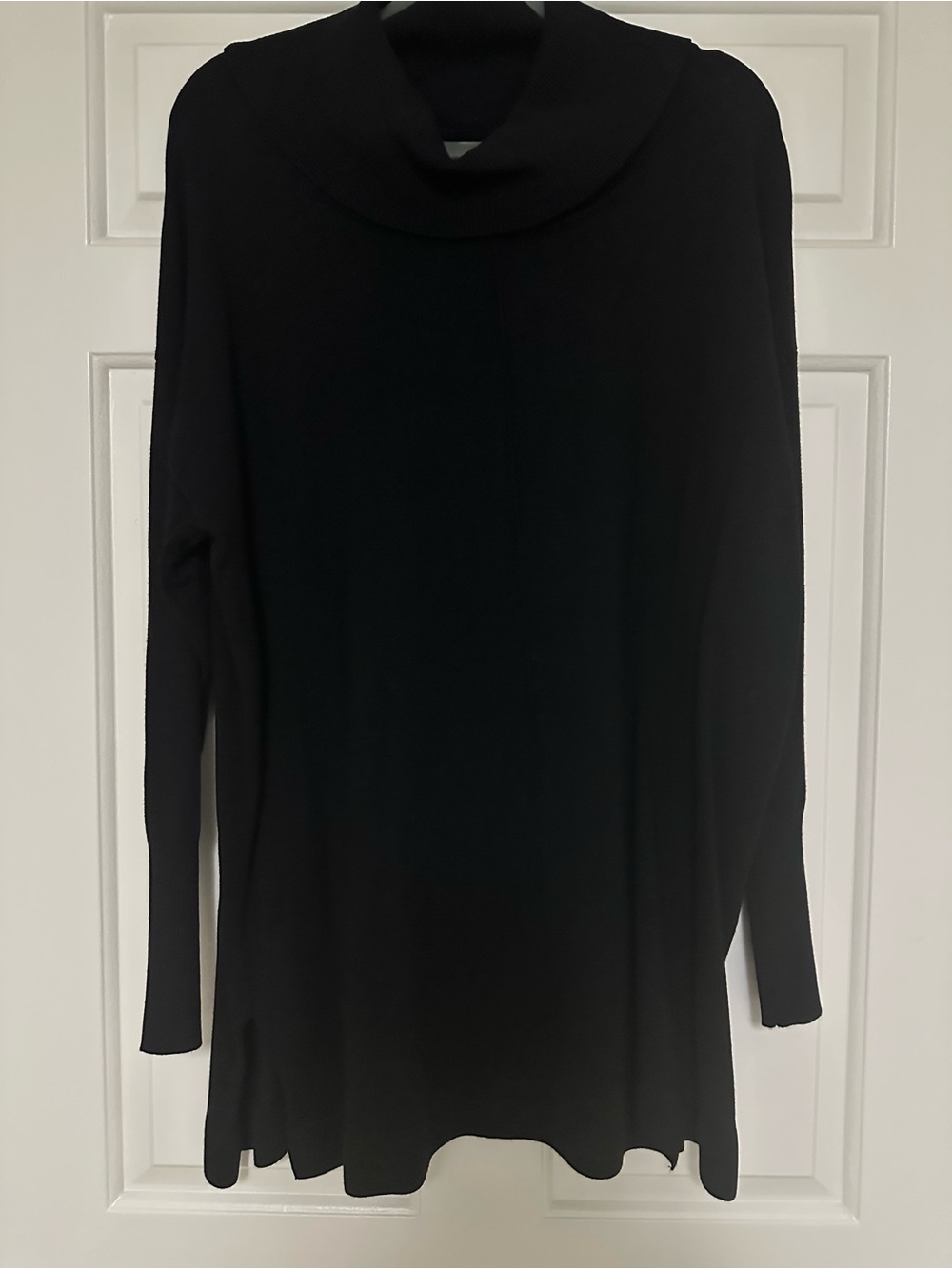 Anne Klein Black Cowl Neck Long Sleeve Sweater